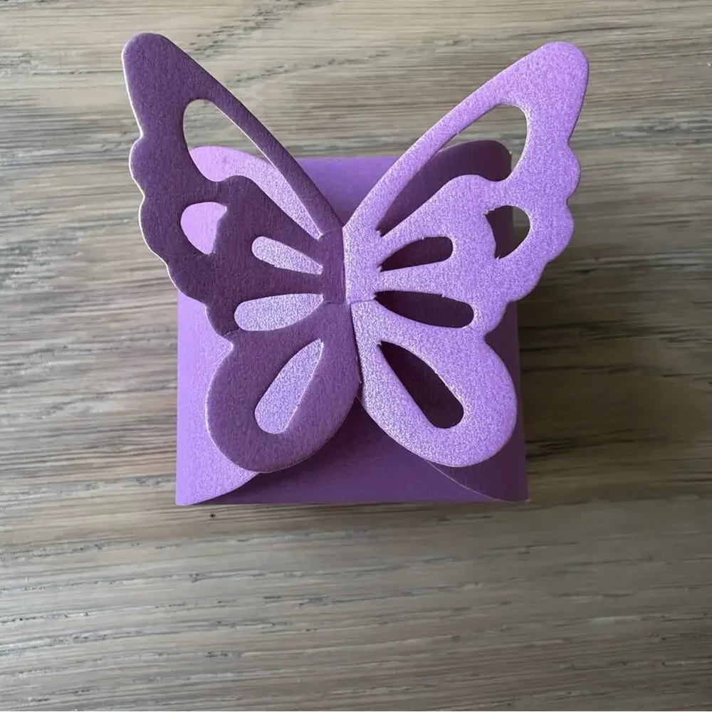NWOT Purple Butterfly Gift Box (40)